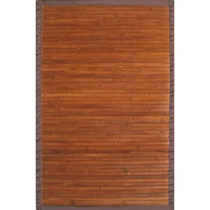 Contemporary Chocolate Brown 4 ft. x 6 ft. Area Rug