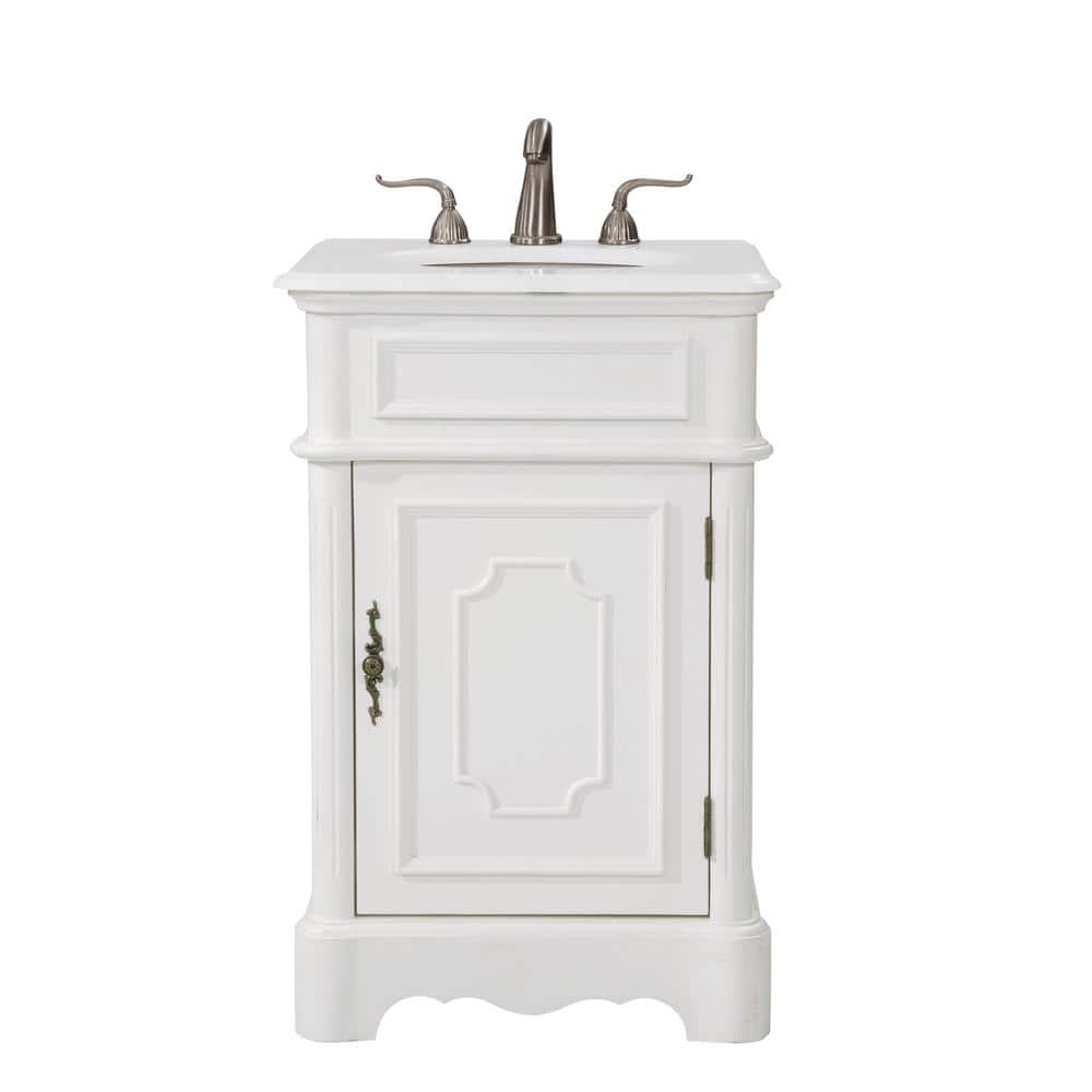 Simply Living 21 in. W x 19 in. D x 33 in. H Bath Vanity in Antique White w
