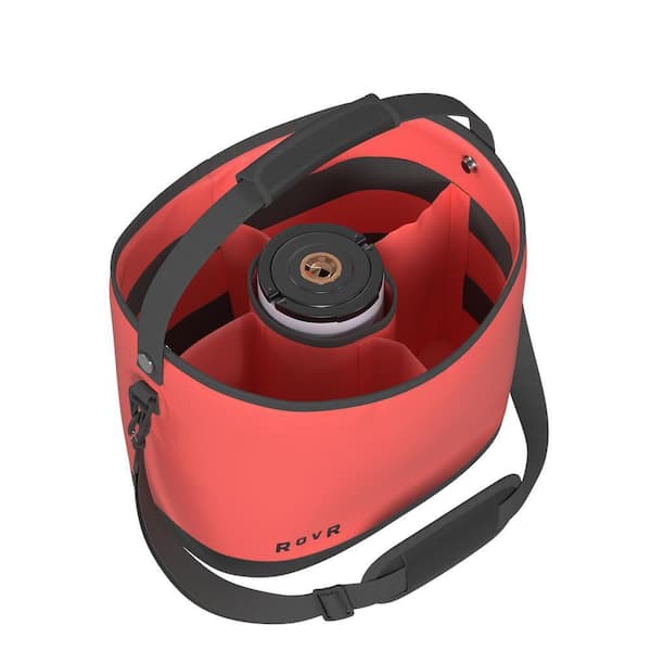 RovR KeepR Caddy with 1.5 qt. Ice Bucket in Food & Beverage Cooler (CORAL)