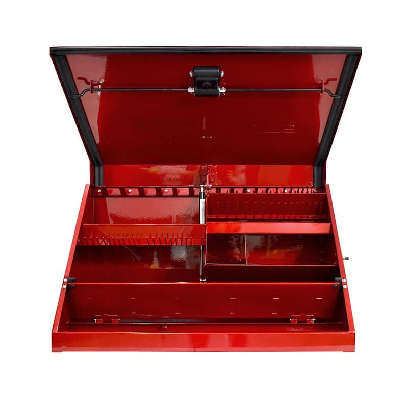 31 in. W x 16 in. D Portable Metallic Red Triangle Top Tool Chest for Sockets, Wrenches and Screwdrivers