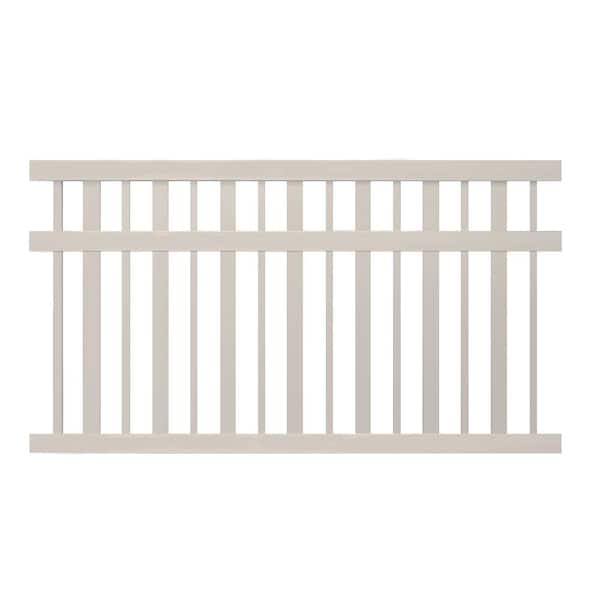 Atlantis 5 ft. H x 8 ft. W Tan Vinyl Pool Fence Panel