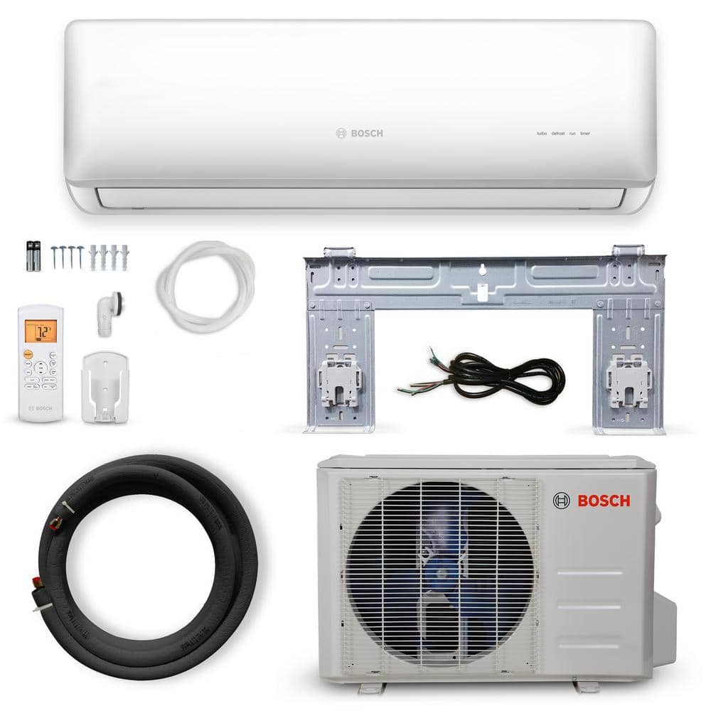 Bosch Max Performance Energy Star 24,000 BTU 2 Ton Ductless Mini Split Air Conditioner and Heat Pump - 230-Volt/60 Hz, White