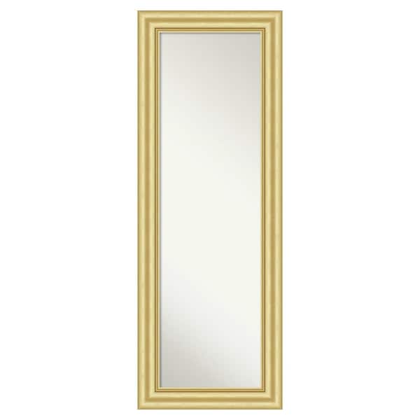 Sophia Gold 19.5 in. x 53.5 in. Non-Beveled Traditional Rectangle Framed Full Length On the Door Mirror
