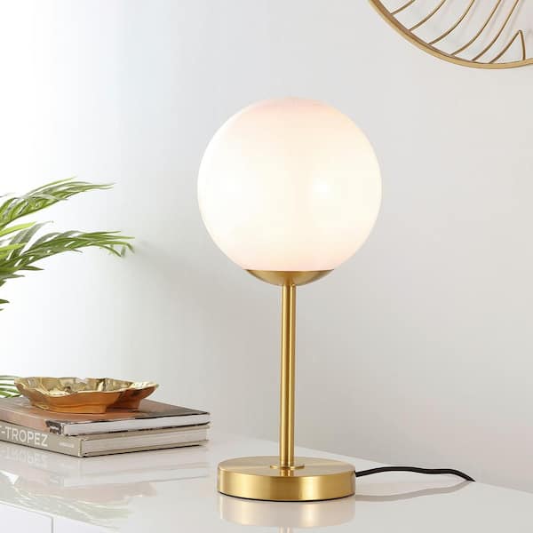 SAFAVIEH Gemini 17 in. Gold Table Lamp