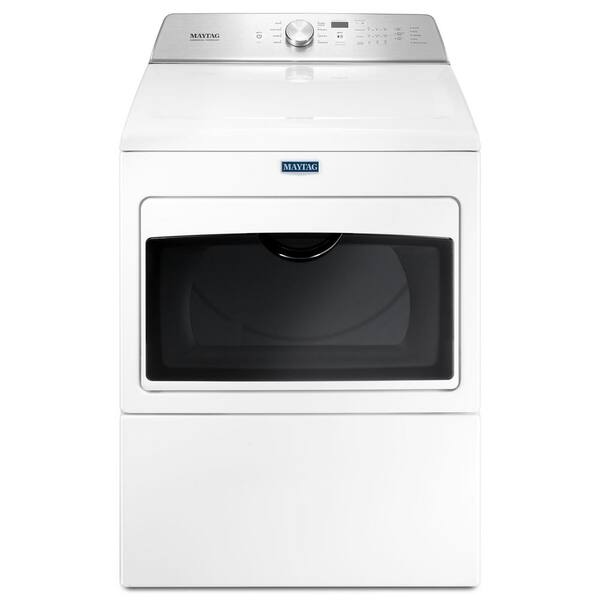 Maytag 7.4 cu. ft. 120-Volt White Gas Vented Dryer with Intellidry Sensor