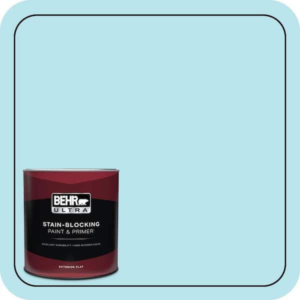 BEHR ULTRA 1 qt. #510A-3 Fresh Water Flat Exterior Paint & Primer