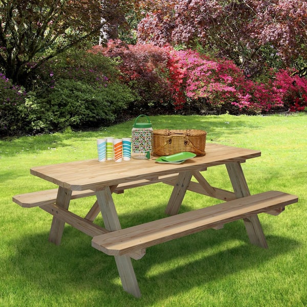 ProWood 72 in. x 28.5 in. x 28.5 in. Premium Picnic Table