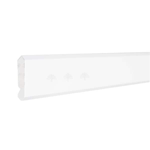 LIFEART CABINETRY Lancaster Shaker 96 in. x 4.25 in. x 3/4 in. Cabinet Crown Molding in White