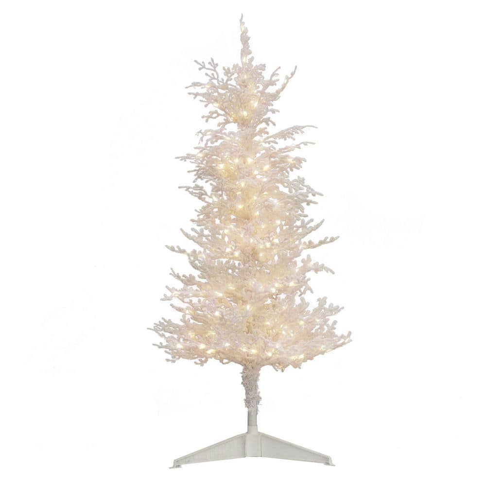 National Tree Company 4 ft. HGTV Home Collection Pre-Lit Christmas by the Sea Coral Artificial Christmas Tree -  HO76-YL52-40