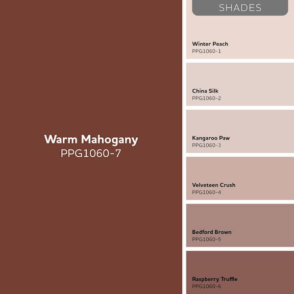 Glidden Warm Mahogany Paint On Bedroom Walls