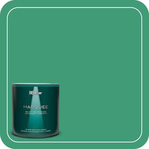 BEHR MARQUEE 1 qt. #MQ6-42 Dancing Jewel One-Coat Hide Semi-Gloss Enamel Interior Paint & Primer