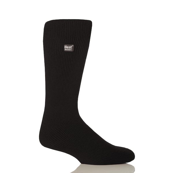 Heat Holders Joshua Original Solid Men's Size 13-15 Black Thermal Crew Sock  MHHBIGBLK - The Home Depot