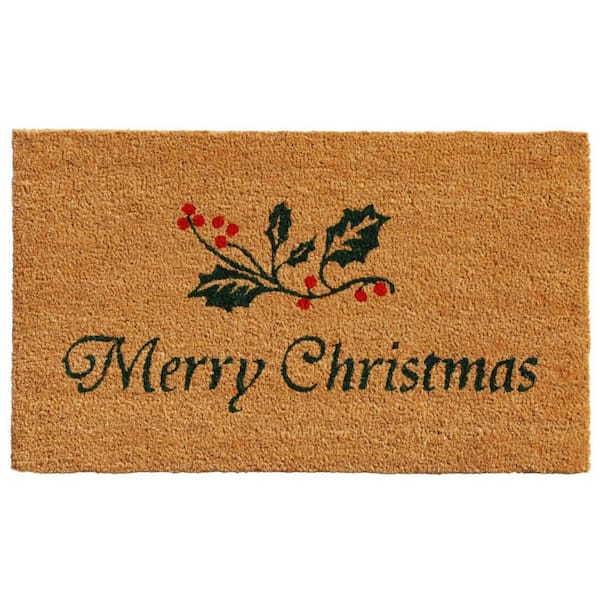 Multi-Colored 36 in. x 24 in. Coir Outdoor Door Mat