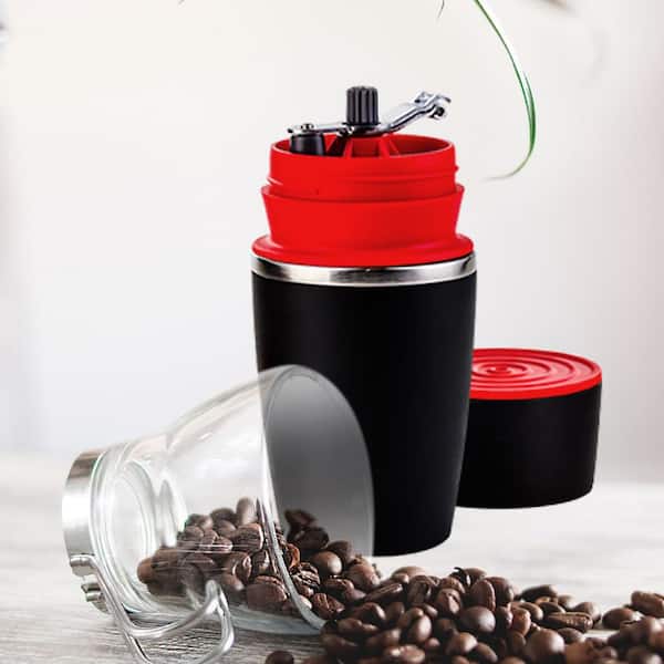 2-in-1 French Press Cold Brew One Coffee Maker, Comfort Grip Handle