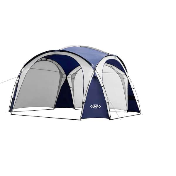Zeus & Ruta Blue Large Sun Shelter for 9-People to 12-People UPF50+ Portable Beach Sunshade Tent with Carry Bag