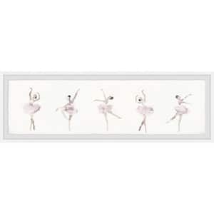 "Ballet Step by Step" by Marmont Hill Framed People Art Print 10 in. x 30 in.