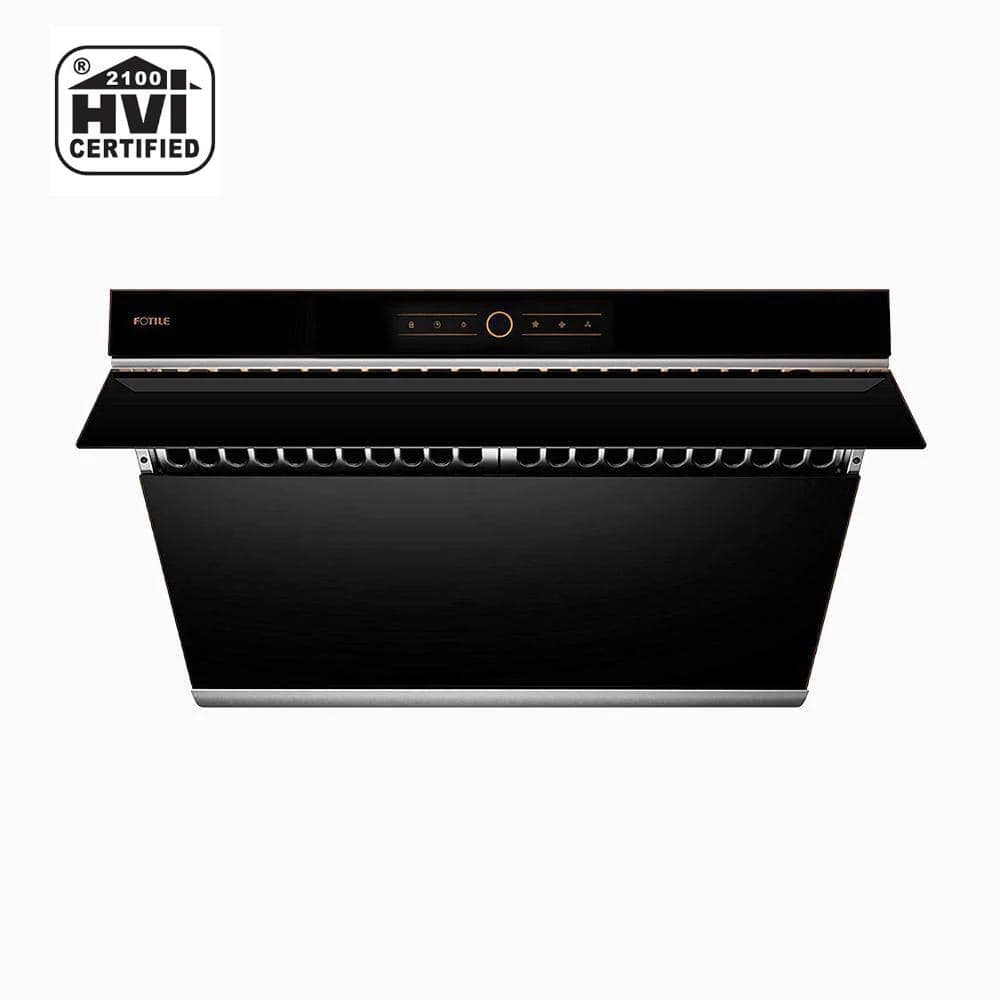 Slant Vent Series 30 in. 850 CFM Under Cabinet or Wall Mount Range Hood with Touchscreen in Black