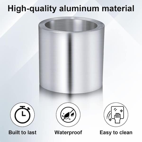 4 in. x 50 ft. Aluminum Roofing Roll Flashing for Roof and Garden Moss and Mildew Prevention (4-Pack)