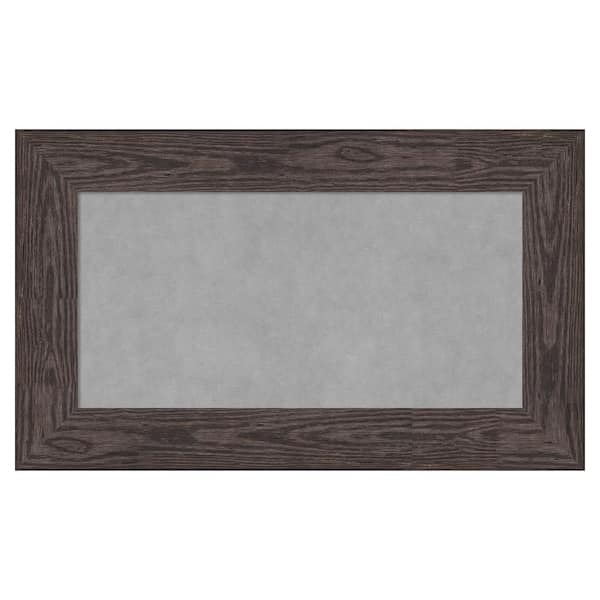 Amanti Art Bridge Black 30 in. x 18 in. Framed Magnetic Board