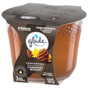 Glade 6.8 oz. 3-Wick Sheer Vanilla Embrace Scented Candle 324400 - The Home  Depot