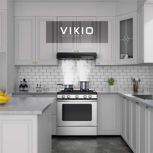 30 in. 900 CFM Ducted Under Cabinet Range Hood in Black Stainless Steel with 2 -Way Venting and LED