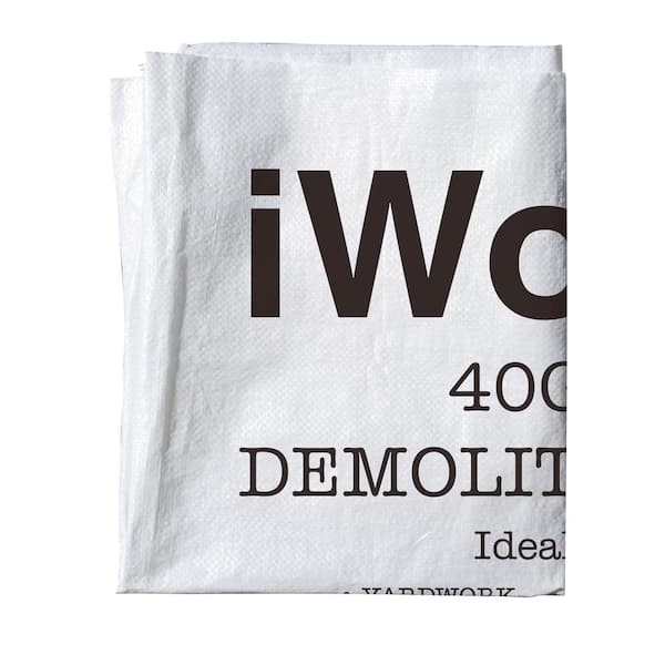iWork 40 Gal. Contractor Trash Demolition Bags (20-Count) 83-658-220 - The  Home Depot