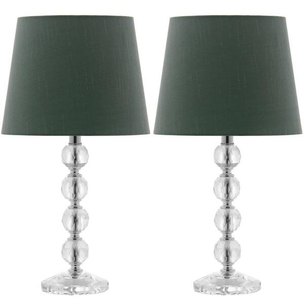 Safavieh Nola 16 in. Clear Stacked Crystal Ball Lamp (Set of 2)