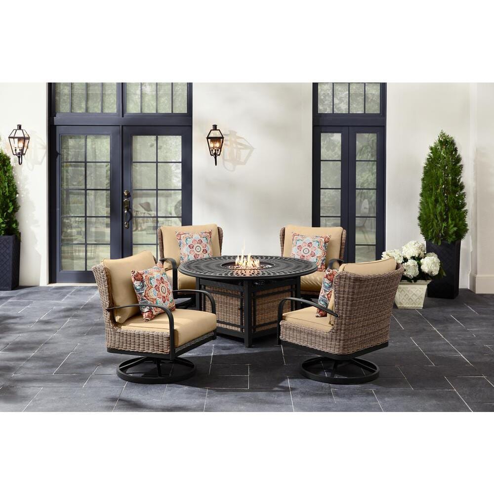 hazelhurst fire pit high dining table