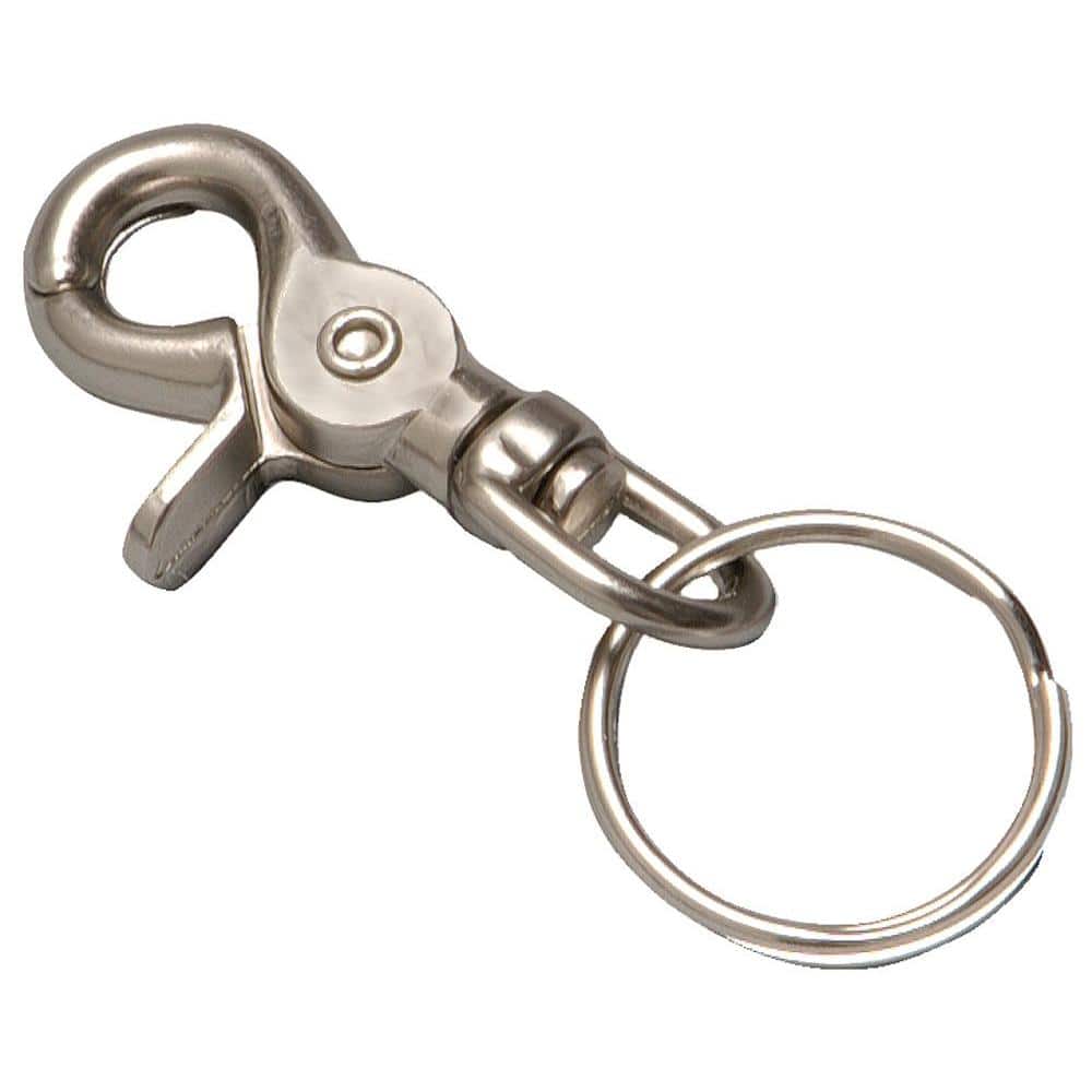Hy-Ko Spring Lock Compact Steel Rectangular Key Ring