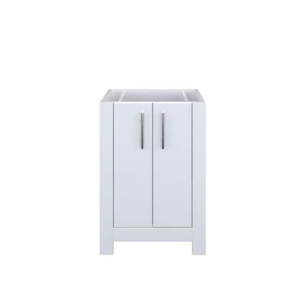VOLPA USA AMERICAN CRAFTED VANITIES Austin 24 in. W x 20 in. D x 35 in. H Bath Vanity Cabinet without Top in Glossy White