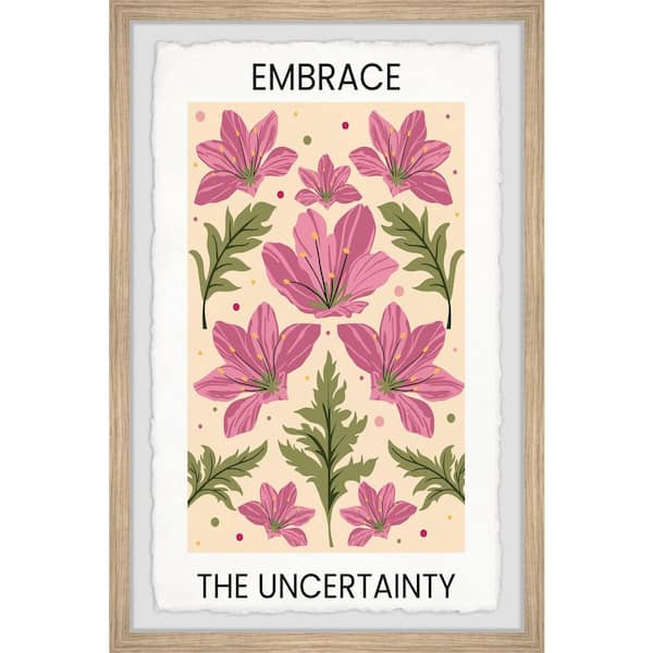 Unbranded "Embrace the Uncertainty" by Marmont Hill Framed Nature Art Print 30 in. x 20 in. .