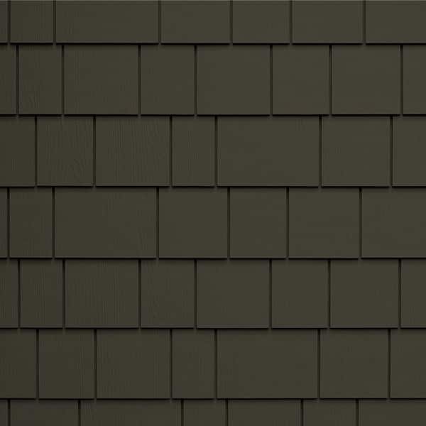 James Hardie Magnolia Home Hardie Shingle HZ10 15.25 in. x 48 in. Fiber Cement Straight Edge Wandering Green (86-Pack)