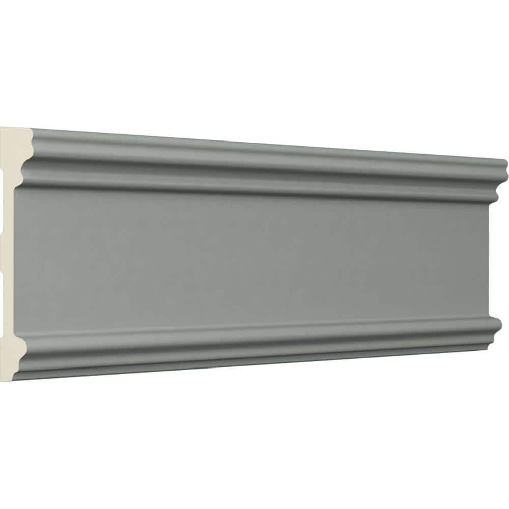 Gray Primed Urethane Geometric Chair Rail Moulding