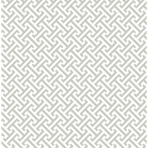 SURFACE STYLE Cross Section Sterling Vinyl Peel and Stick Wallpaper Roll (Covers 30.75 sq. ft.)
