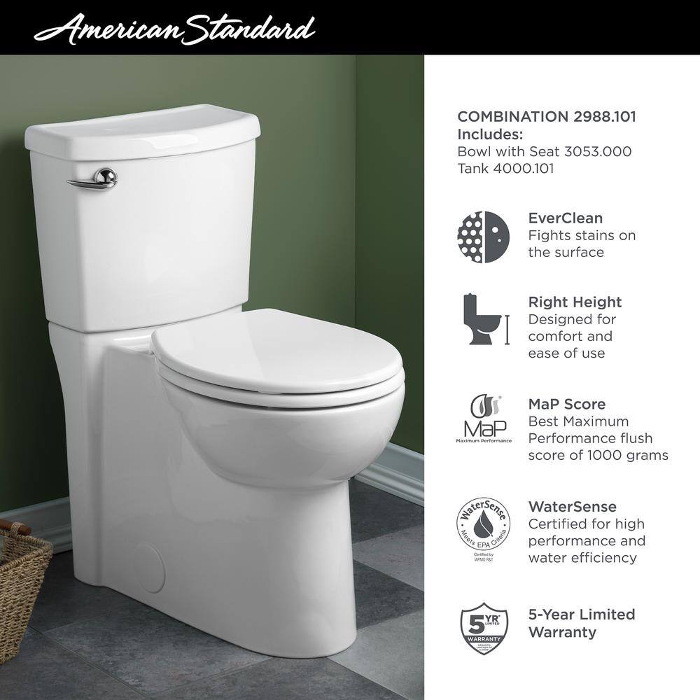 White Round Front High Efficiency Skirted Toilet