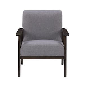 Greyson Light Gray Wood Armchair