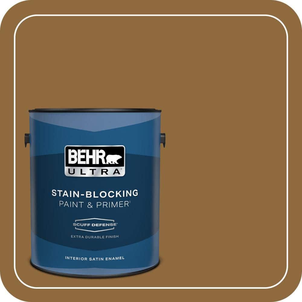 1 gal. #300D-7 Spanish Leather Extra Durable Satin Enamel Interior Paint & Primer price history on PriceWatchPro