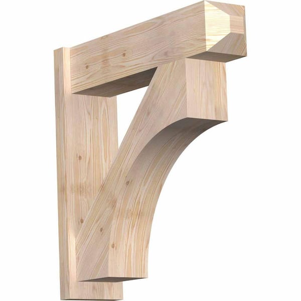 Ekena Millwork 8 in. x 30 in. x 30 in. Westlake Craftsman Smooth Douglas Fir Outlooker