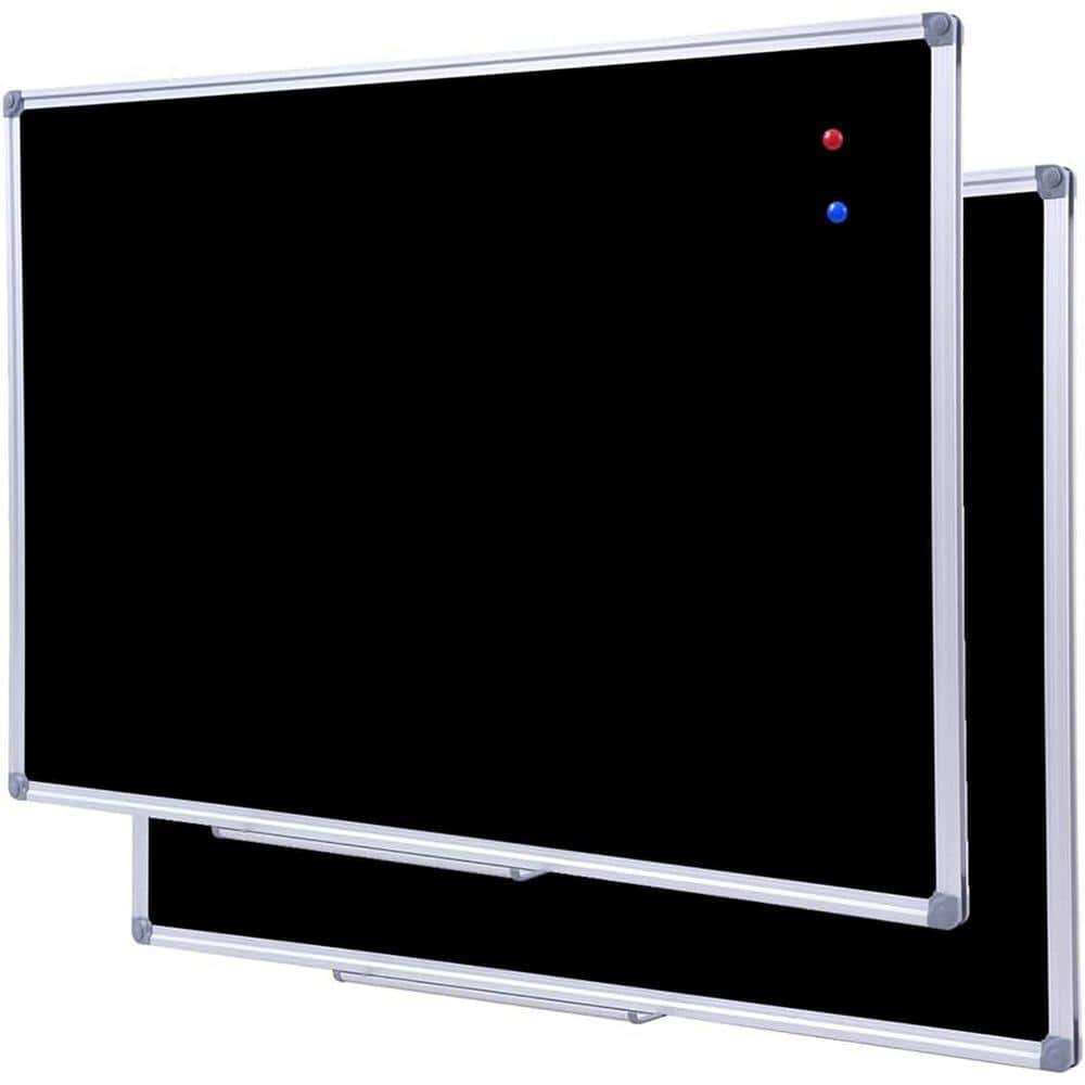 2 Pack Large 48 in. x 36 in. Magnetic Chalkboard Wall Mounted