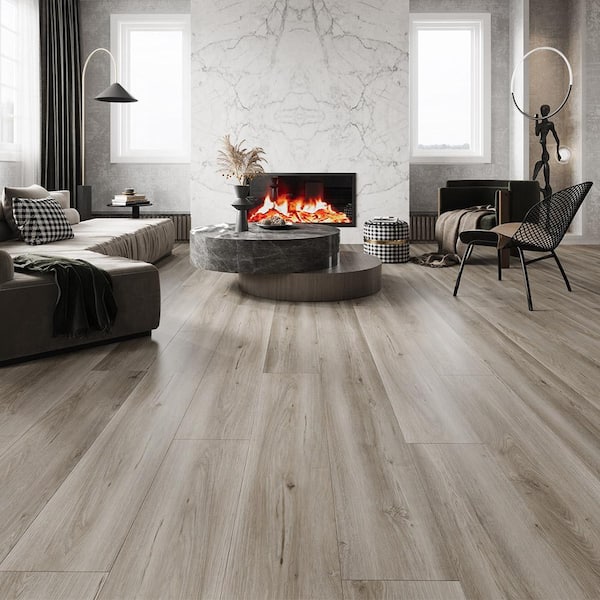 Gusty Branson 28 MIL x 9 in. W x 60 in. L Click Lock Waterproof Luxury Vinyl Plank Flooring (30.17 sq. ft./Case)