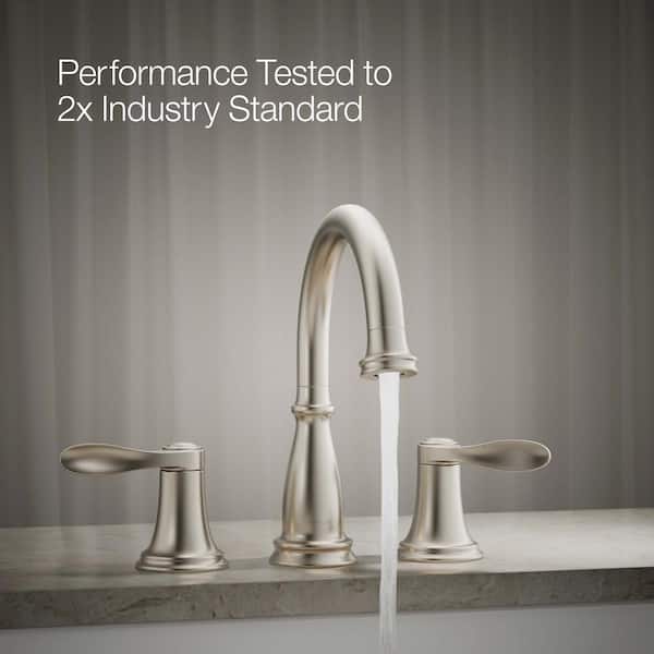 KOHLER Bellera Double-Handle Tub Faucet Trim in Vibrant Brushed Nickel (Valve Not Included)