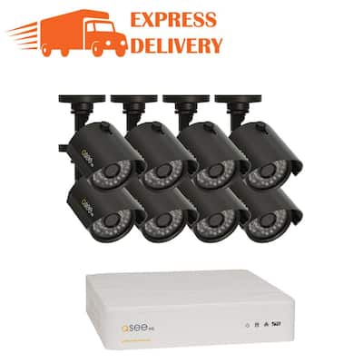 8-Channel 720p 1TB Video Surveillance System with 8 HD Cameras and 100 ft. Night Vision