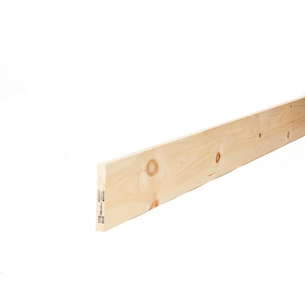 1 in. x 10 in. x 12 ft. Premium Kiln-Dried Square Edge Whitewood