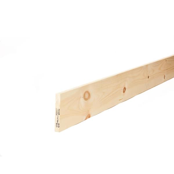 Unbranded - 1 in. x 6 in. x 6 ft. Premium Kiln-Dried Square Edge Whitewood Common Softwood Boards