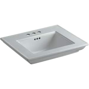 Memoirs Stately 24.5 in. x 4 in. Centerset Console Sink Basin inIce Grey