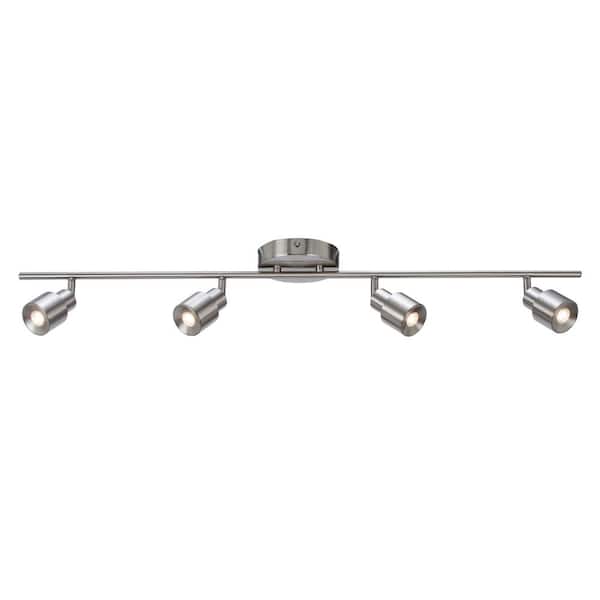 Chappelle 36.63 in. 27-Watt Satin Nickel Integrated LED Flush Mount