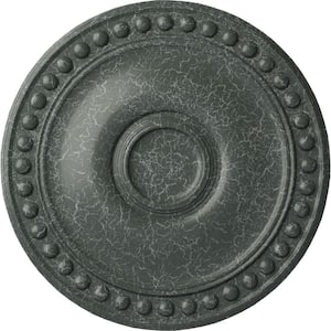 19-1/8" x 1" Foster Urethane Ceiling Medallion (Fits Canopies upto 5-5/8") Hand-Painted Athenian Green Crackle