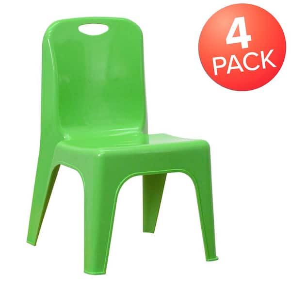 【新品未開封】SAHALL Green chairs 1000ピース Carnegy Avenue 4-Pack Green Plastic Stackable School Chair with