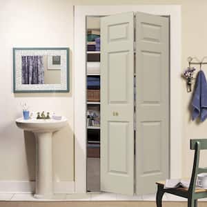30 in. x 80 in. Colonist Desert Sand Painted Smooth Molded Composite Closet Bi-fold Door