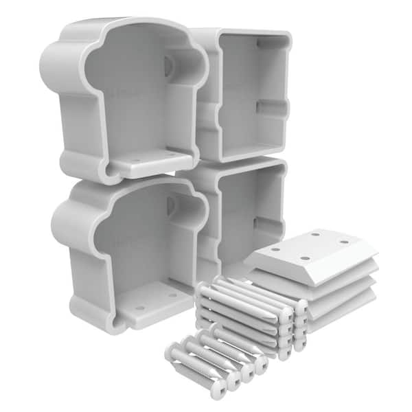 Vinyl White Extra Bella Premier Series Bracket Rail Kit